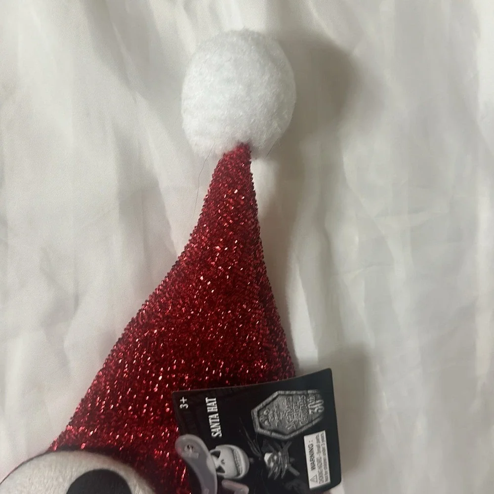 Disney Nightmare Before Christmas Santa Hat Jack Sally Season's Creepings 30th